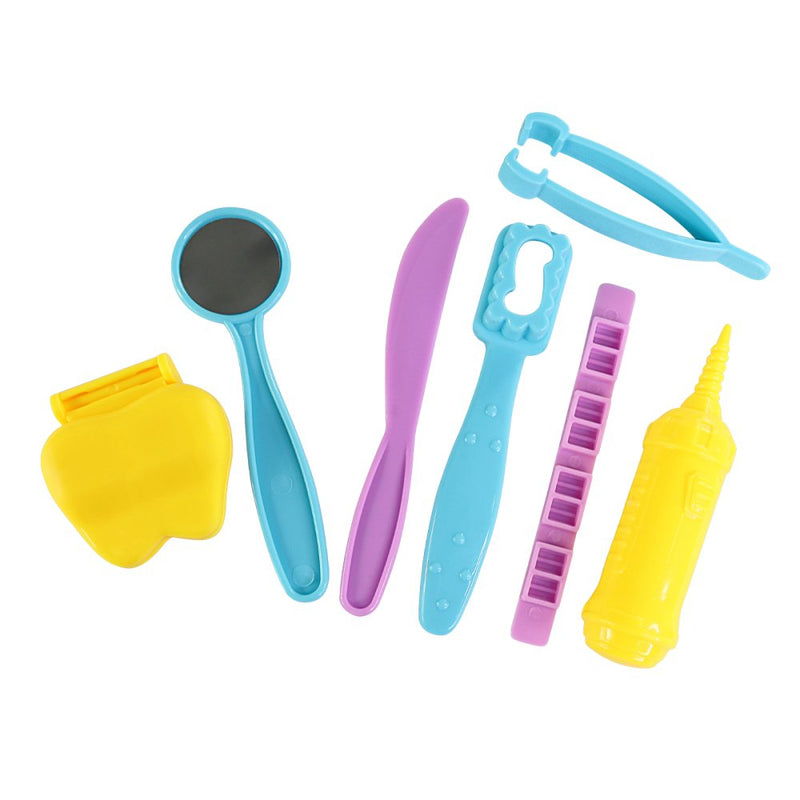 Kit Massinha Dentista com 14 Peças - Brinquedo