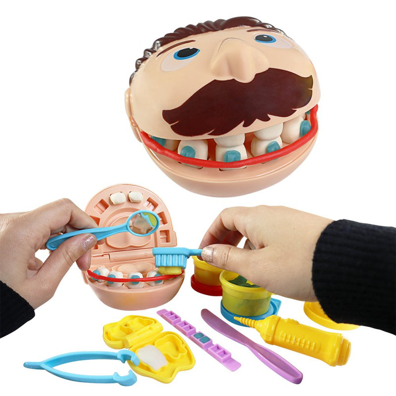 Kit Massinha Dentista com 14 Peças - Brinquedo